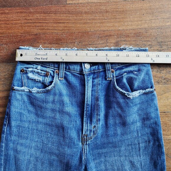 Abercrombie & Fitch "The Ankle Straight Ultra High Rise" Size 26/2 - Picture 4 of 15